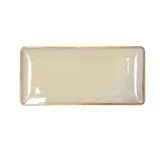 Блюдо для суши «Джап Нью Браун» керамика ,L=28,B=13,5см бежев.