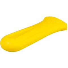 Removable handle for frying pan  silicone  L=14.5 cm  yellow.