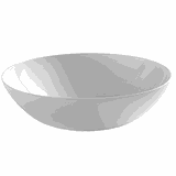 Салатник «Ленс» фарфор D=230,H=67мм белый