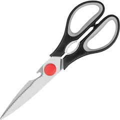 Kitchen scissors  stainless steel, plastic  L=21cm  black, metal.