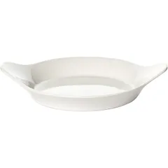 Форма для запекания «Лондри» порционная фарфор 350мл D=18,H=3,L=22см белый