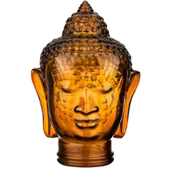Decor for the table “Buddha”  glass , H=30cm  orange.