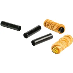 Baking mold for tubes [6pcs] plastic D=25,H=1,L=100mm black