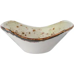 Salad bowl for compliment “Kraft”  porcelain  80ml , H=45, L=112, B=85mm  green.