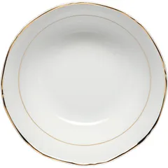 Салатник «Афродита» фарфор 250мл D=140,H=45мм белый,золотой