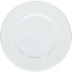 Plate “Cleopatra” small  porcelain  D=28cm  white