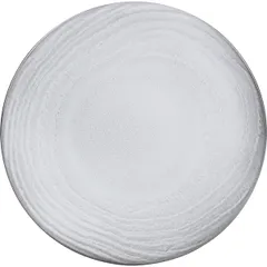 Plate “Swell” for bread ceramics D=16cm white