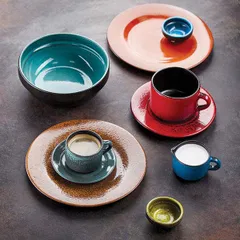 Тарелка «Млечный путь оранжевый» фарфор D=20,H=2см оранжев.,черный, изображение 2