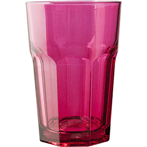 Хайбол (стакан) «Энджой» стекло 350мл D=83,H=122мм фуксия