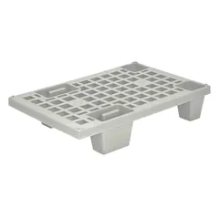 Паллет перфорированный на ножках полипроп. ,H=13,5,L=60,B=40см серый