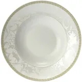 Тарелка для пасты «Антуанетт» фарфор 350мл D=270,H=45мм белый,олив.