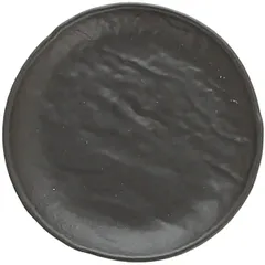 Тарелка «Вулкания» для масла фарфор D=10см черный