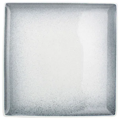 Тарелка квадратная фарфор ,L=26,B=26см белый,серый