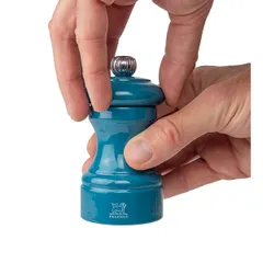 Мельница для соли «Бистрорама» бук ,H=10см бирюз., изображение 3