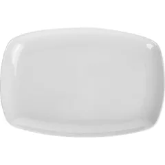 Блюдо «Сквэа» овальное фарфор ,L=30см белый