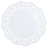 Настольные подкладки кружевные[100шт] бумага D=30,L=30,B=30см белый