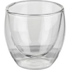 Бокал для горячих напитков «Проотель» двойные стенки термост.стекло 80мл D=6,H=6см прозр., изображение 2