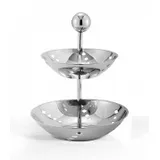 Этажерка 2-х ярусная нерж.(d=16/20*h=25см) Kamspring