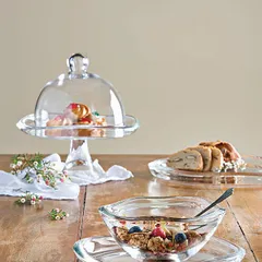 Подставка для торта «Барена» стекло D=35,H=13см прозр., изображение 2