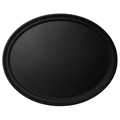 Rubberized oval tray fiberglass ,L=59,B=49cm black