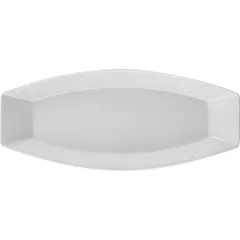 Dish “Kunstwerk” oval  porcelain ,H=40,L=430,B=185mm white