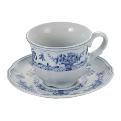 Чашка кофейная «Нео Антирос» фарфор 100мл D=9/7,H=5см белый,синий, изображение 2