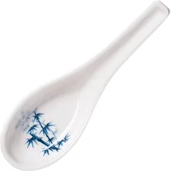 Ложка для мисосупа пластик ,H=30,L=95,B=70мм белый, изображение 2