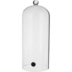 Cloche for fumigation  glass  D=18, H=28cm  clear.