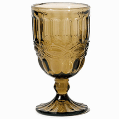 Wine glass “Solange” glass 275ml D=80,H=146mm amber