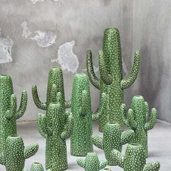 Декор для стола «Кактус» M керамика ,H=29,L=18,5,B=16,5см зелен., изображение 3