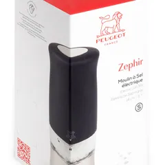 Мельница для соли метал мех электрич.(батарейки) пластик,сталь нерж. D=54,H=140мм прозр.,черный, изображение 3