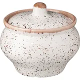 Baking pot “Punto Bianca”  porcelain  0.5 l  D=11.5, H=11.5 cm  white, black