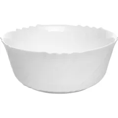 Salad bowl “Ebro” glass 1.9l D=230,H=95mm white