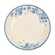 Тарелка глубокая «Фиори» фарфор D=179,H=36мм слон.кость,синий