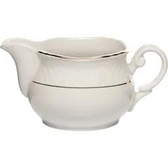 Соусник «Афродита» фарфор 400мл ,H=80,L=165мм белый,золотой