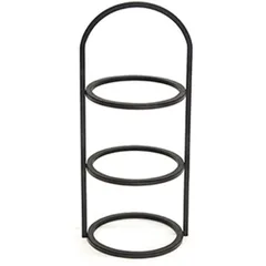 Этажерка 3 яруса на 3 емкости сталь D=24,2,H=53,3см черный