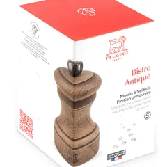 Мельница для соли «Антик» состаренное дерево бук ,H=10см, изображение 2