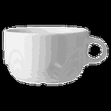 Чашка бульонная «Мелодия» фарфор 320мл ,H=60,L=125,B=103мм белый