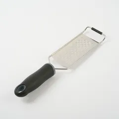 Терка с ручкой сталь нерж.,пластик ,L=315/138,B=65мм металлич.,черный, изображение 2
