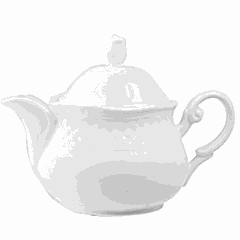 Teapot “Aphrodite” porcelain 400ml D=17,H=13cm white