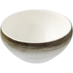 Salad bowl “Aisio”  porcelain  D=11, H=5cm  white, gray