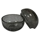 Салатник «Студия Ро» с крышкой «сфера» стекло 70мл D=7см серый