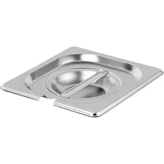 Крышка для гастроемкости GN 1/6 с вырезом для ложки сталь нерж. ,H=3,L=18,B=16см металлич.