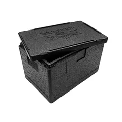 Термоконтейнер «Про» до 50 кг полипроп. 60л ,H=40,L=60,B=40см черный, изображение 4