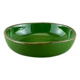 Тарелка глубокая «Пунто Верде» фарфор 0,6л D=185,H=50мм зелен.,коричнев.