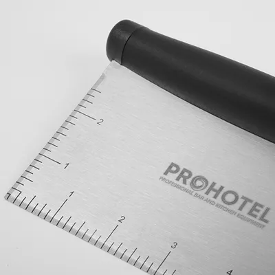 Шпатель кондитерский сталь нерж.,пластик ,H=0,8,L=165,B=100мм металлич.,черный, изображение 3