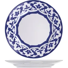 Plate “East” small  porcelain  D=265, H=35mm  blue, white