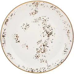 Тарелка «Элеганс» мелкая фарфор D=23см бежев.,коричнев.