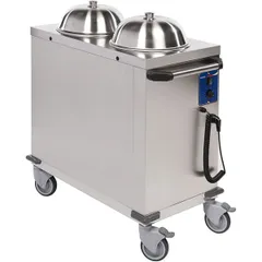 Thermostatic trolley for plates D=200-310mm  stainless steel , H=105, L=99, B=51cm  silver.
