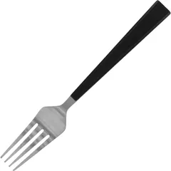 Table fork “Trape”  stainless steel , L=200/65, B=25mm  metallic, black